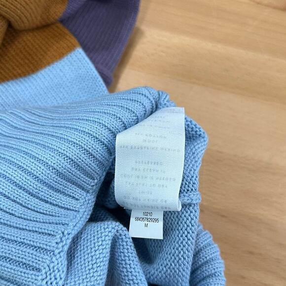 AYR The Yachty Moma Luxury Sweater Mens Purple Orange Blue Striped size Medium - Picture 6 of 7